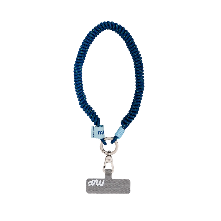 PRISMATICA | Coiled Wrist Strap for Mobile Phone - Navy