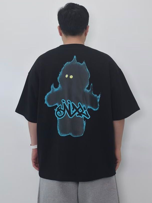 OverSize英文字圖案短袖Tee SVXL-121T