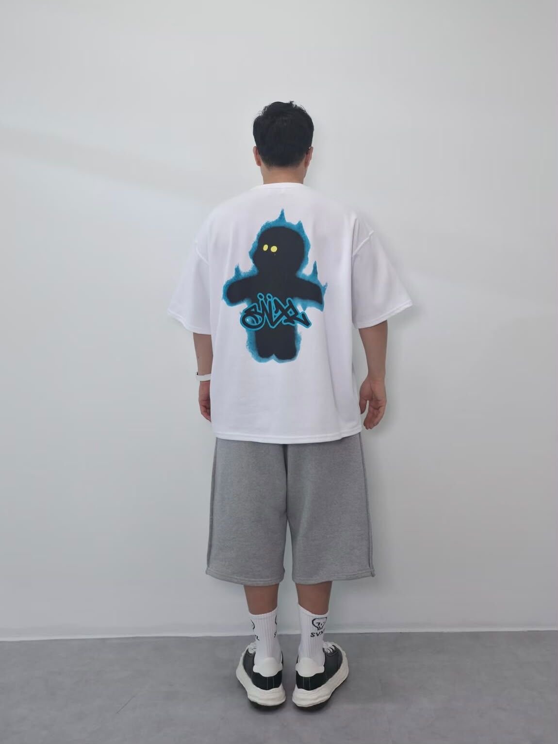 OverSize英文字圖案短袖Tee SVXL-121T