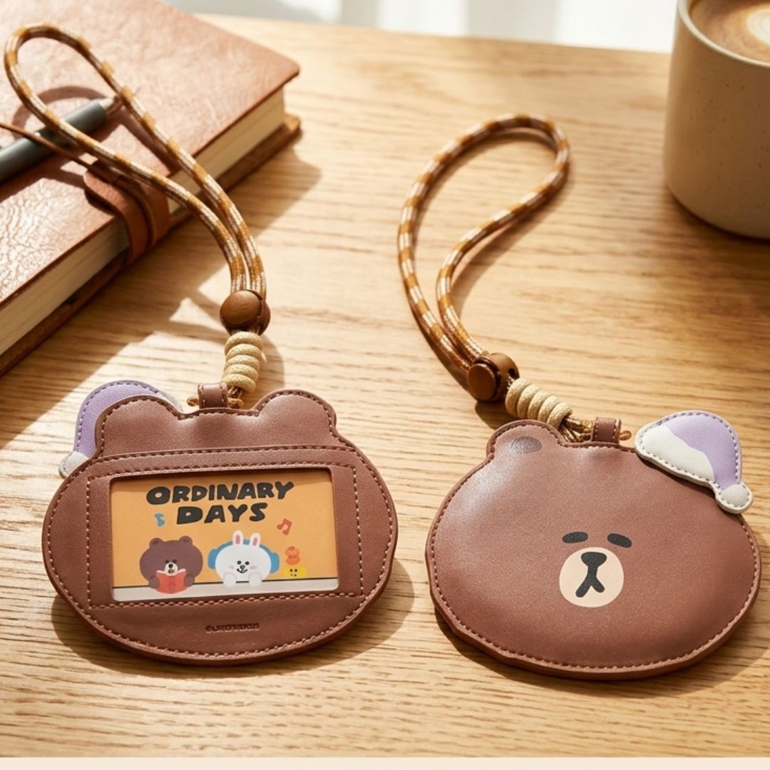 LINE FRIENDS | PU八達通 證件套 |Brown