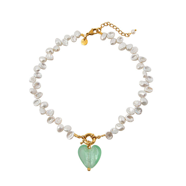 1MY0524-008 [MAYOL] Invisivle Touch Necklaces Green #CC08 (EU)