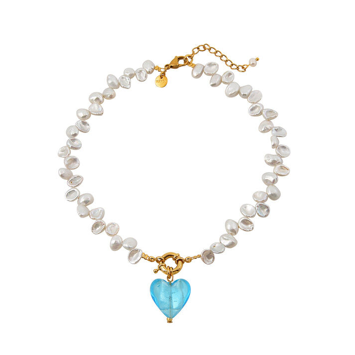 1MY0524-009 [MAYOL] Invisivle Touch Necklaces Aqua Blue #CC09 (EU)