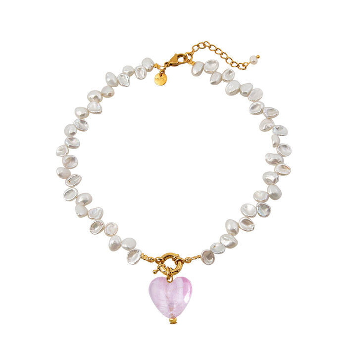 1MY0524-010 [MAYOL] Invisivle Touch Necklaces Pink #CC10 (EU)