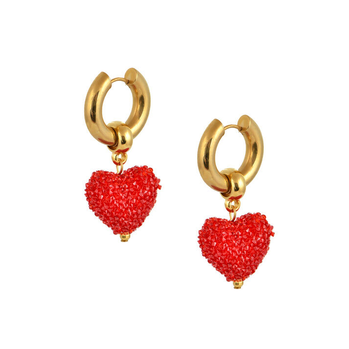 1MY0524-014 [MAYOL] Candyshack Earrings Red #CC14 (EU)