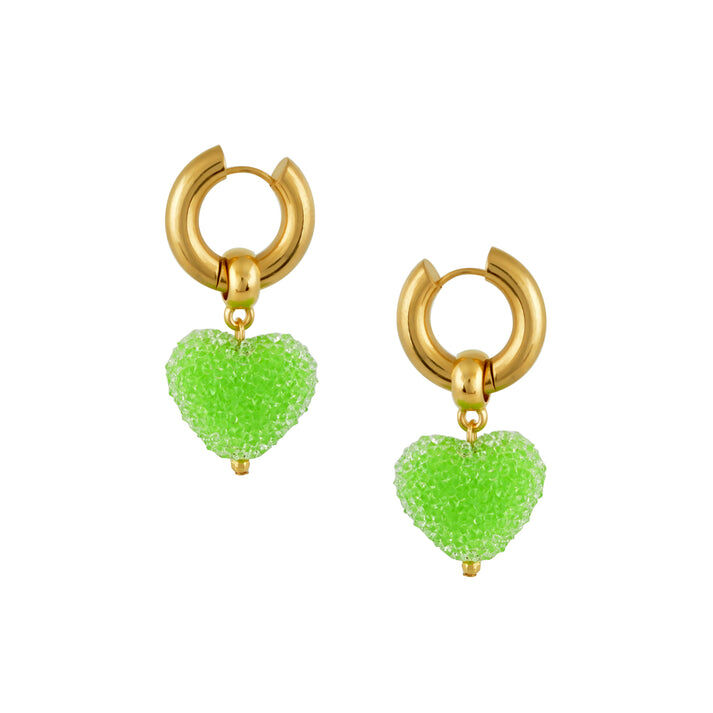 1MY0524-027 [MAYOL] Candyshack Earrings Neon Green #CC27 (EU)