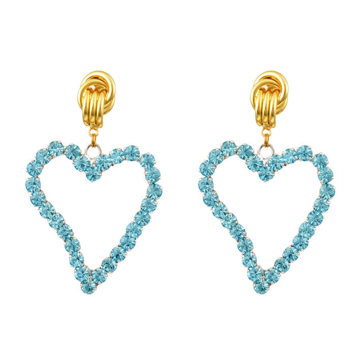 1MY0524-039 [MAYOL] All Of My Heart Mini Earrings Dolphin Blue #CC39 (EU)