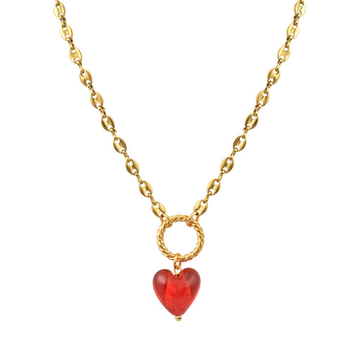 1MY0524-051 [MAYOL] Owner of a Lonely Heart Necklaces Valentine's Red #CC51 (EU)