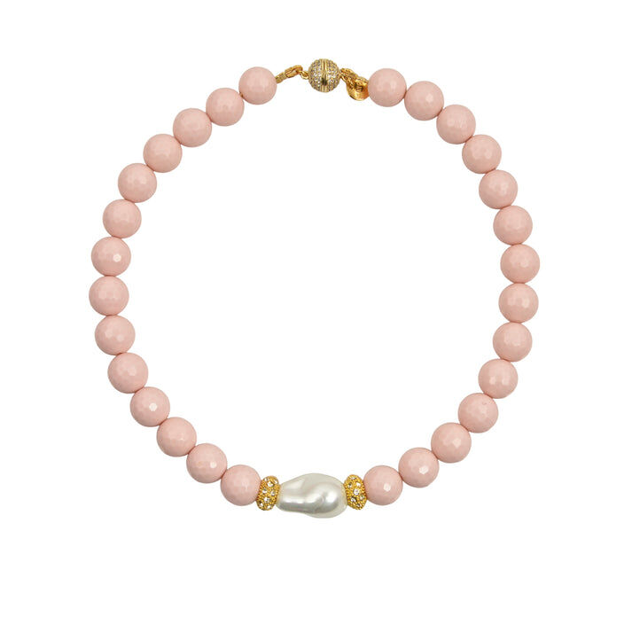 1MY0524-063 [MAYOL] Fantastico Choker Pink Necklaces #N08 (EU)