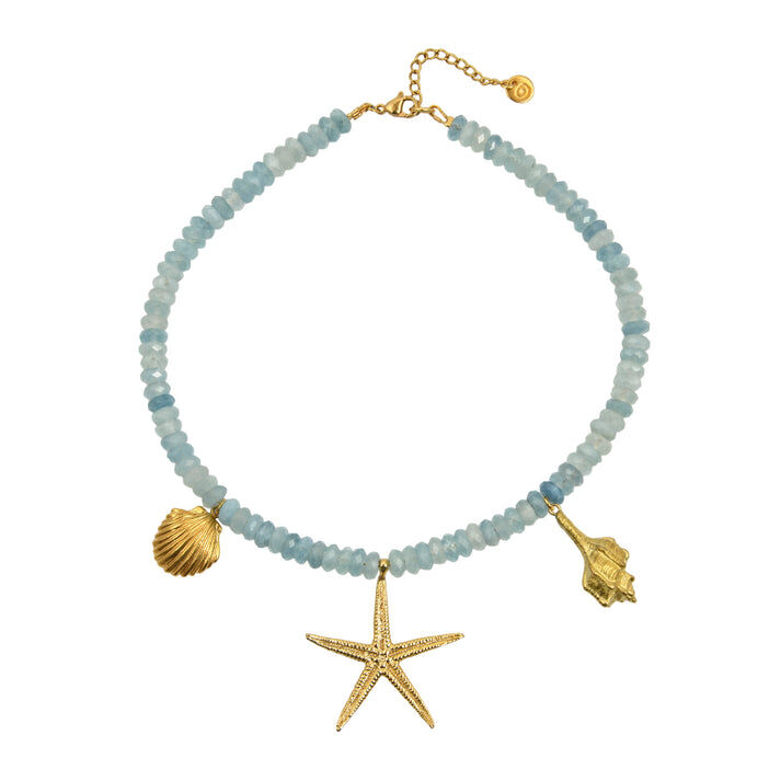 1MY0524-065 [MAYOL] Aquamarine Necklaces #N10 (EU)