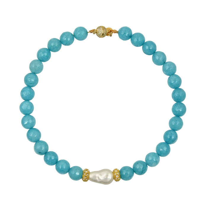 1MY0524-075 [MAYOL] Fantastico Choker Blue Necklaces #N20 (EU)