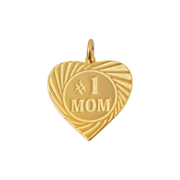 1MY0524-328 [MAYOL] Gold Plated Brass 1 Mom Charm Charms #CC2 (EU)