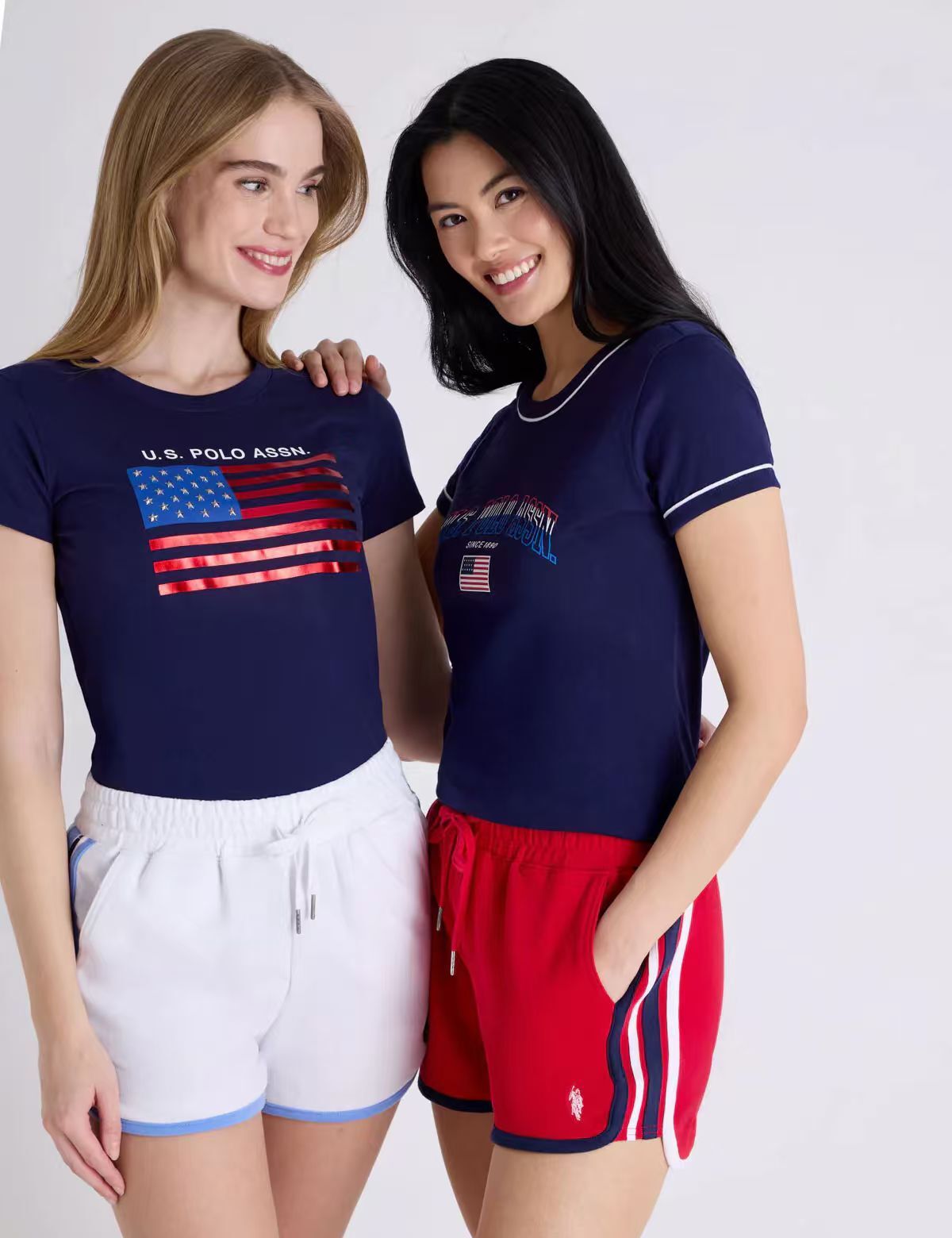 【預購】U.S. POLO ASSN. H052303 女裝抽繩運動短褲