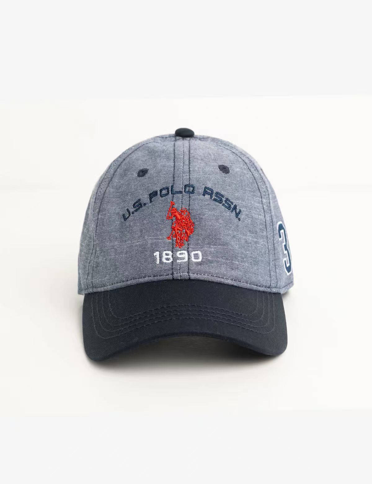 【預購】U.S. POLO ASSN. H052313 刺繡文字標誌棒球帽