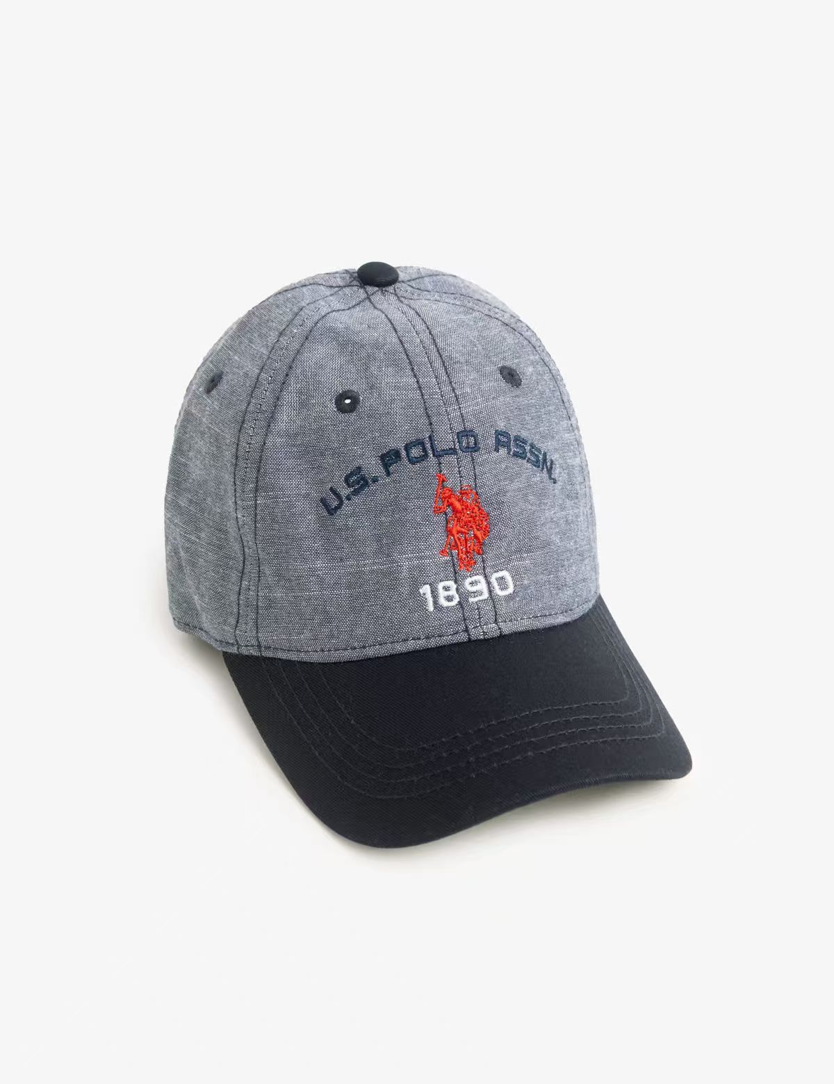 【預購】U.S. POLO ASSN. H052313 刺繡文字標誌棒球帽
