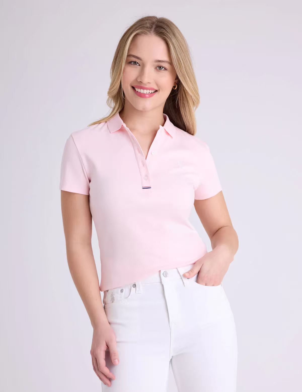 【預購】U.S. POLO ASSN. H052329 女裝修身 POLO 衫