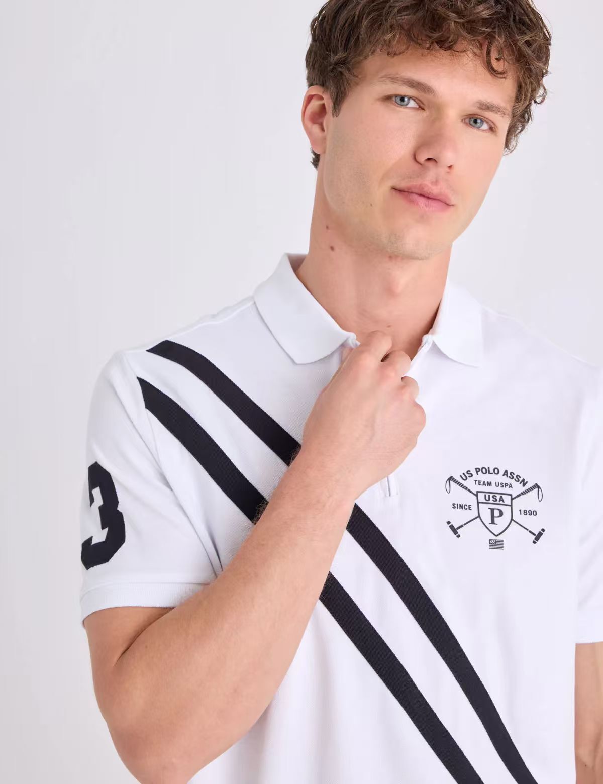 【預購】U.S. POLO ASSN. H052334 拉鍊網眼 POLO 衫