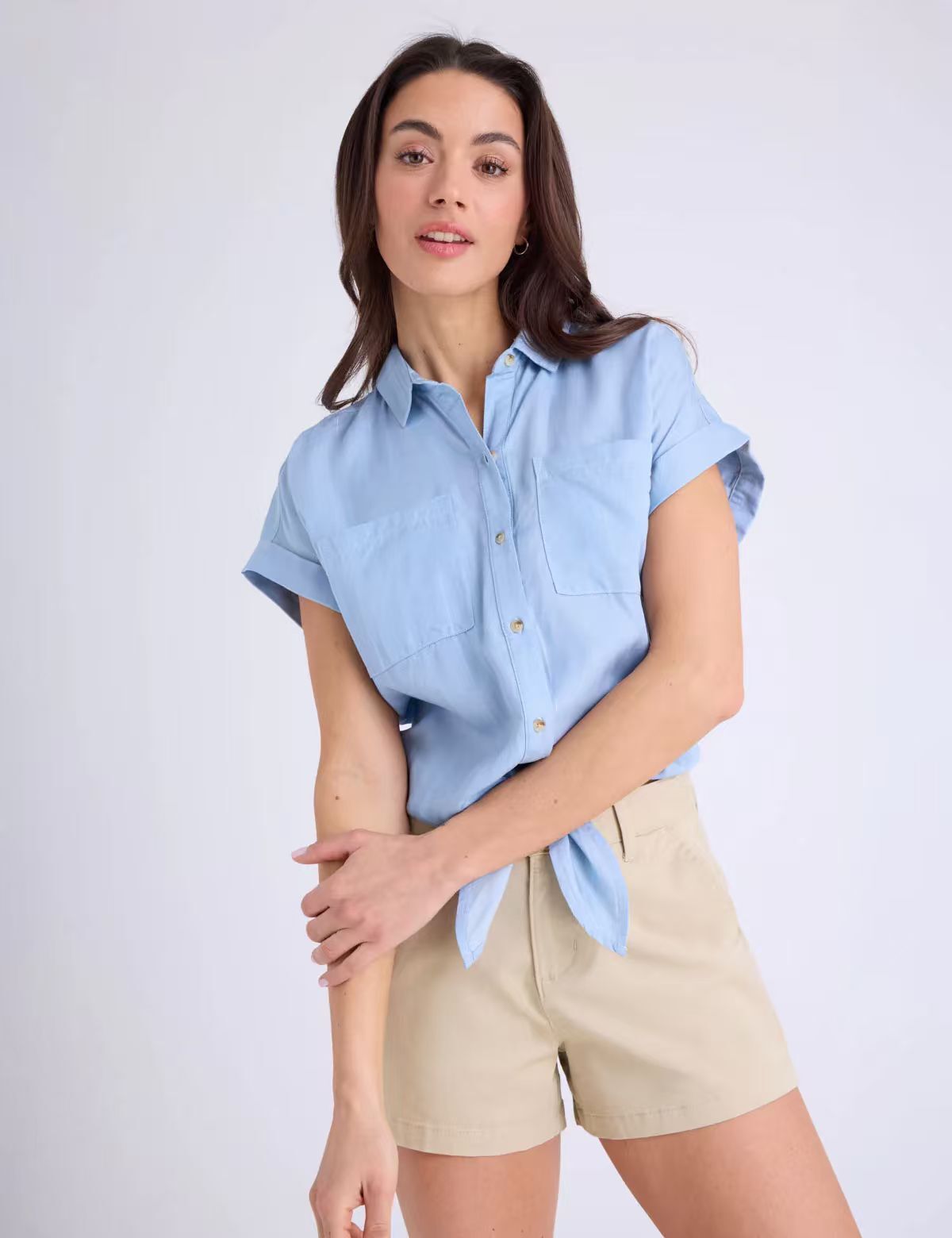 【預購】U.S. POLO ASSN. H052337 女裝蝙蝠袖襯衫