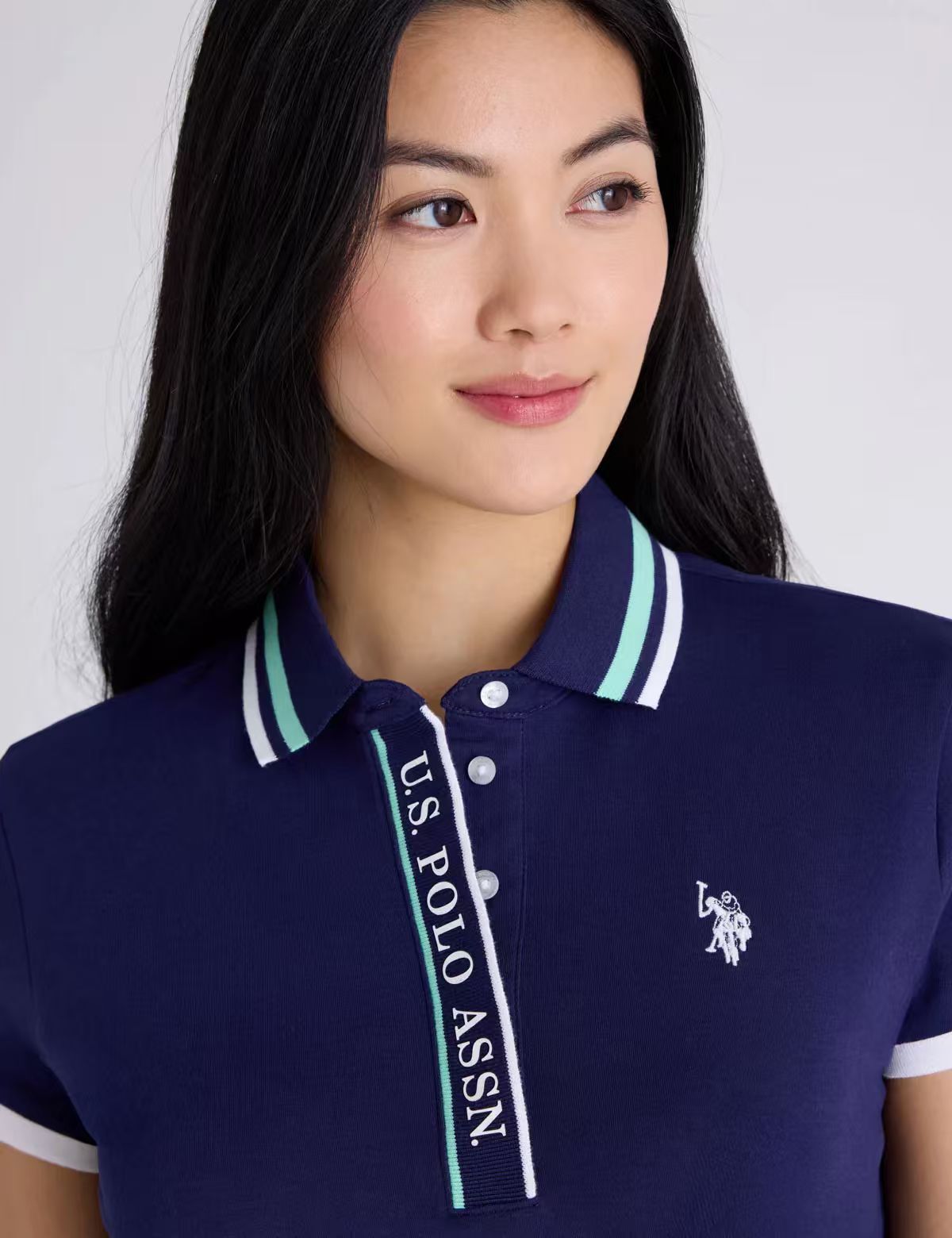 【預購】U.S. POLO ASSN. H052338 女裝文字印花 POLO 衫