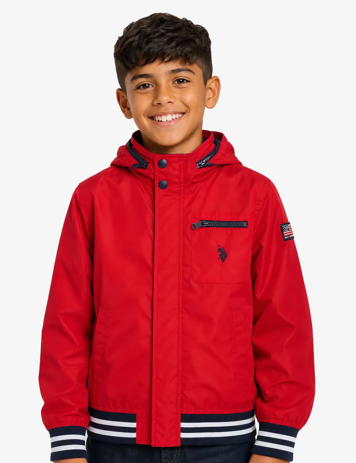 【預購】U.S. POLO ASSN. H052340 男童防風夾克
