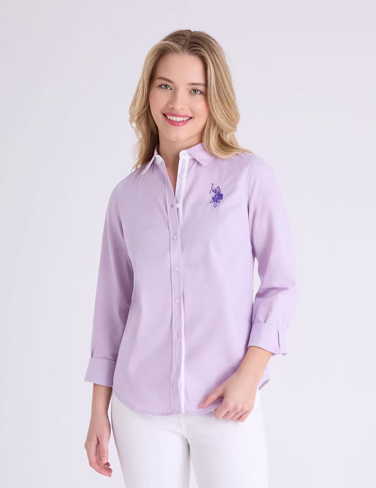 【預購】U.S. POLO ASSN. H052342 女裝牛津紡襯衫