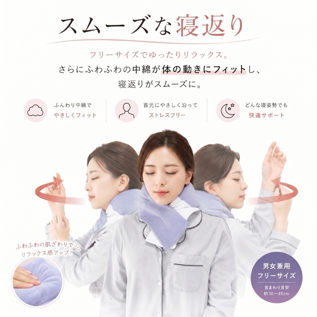 WSBB11693   肩楽眠® 出口日本同款 頸部減壓雲感頸枕（現貨）