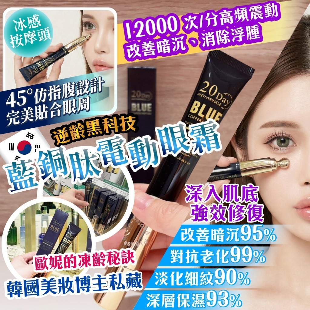 藍銅肽電動眼霜20mL