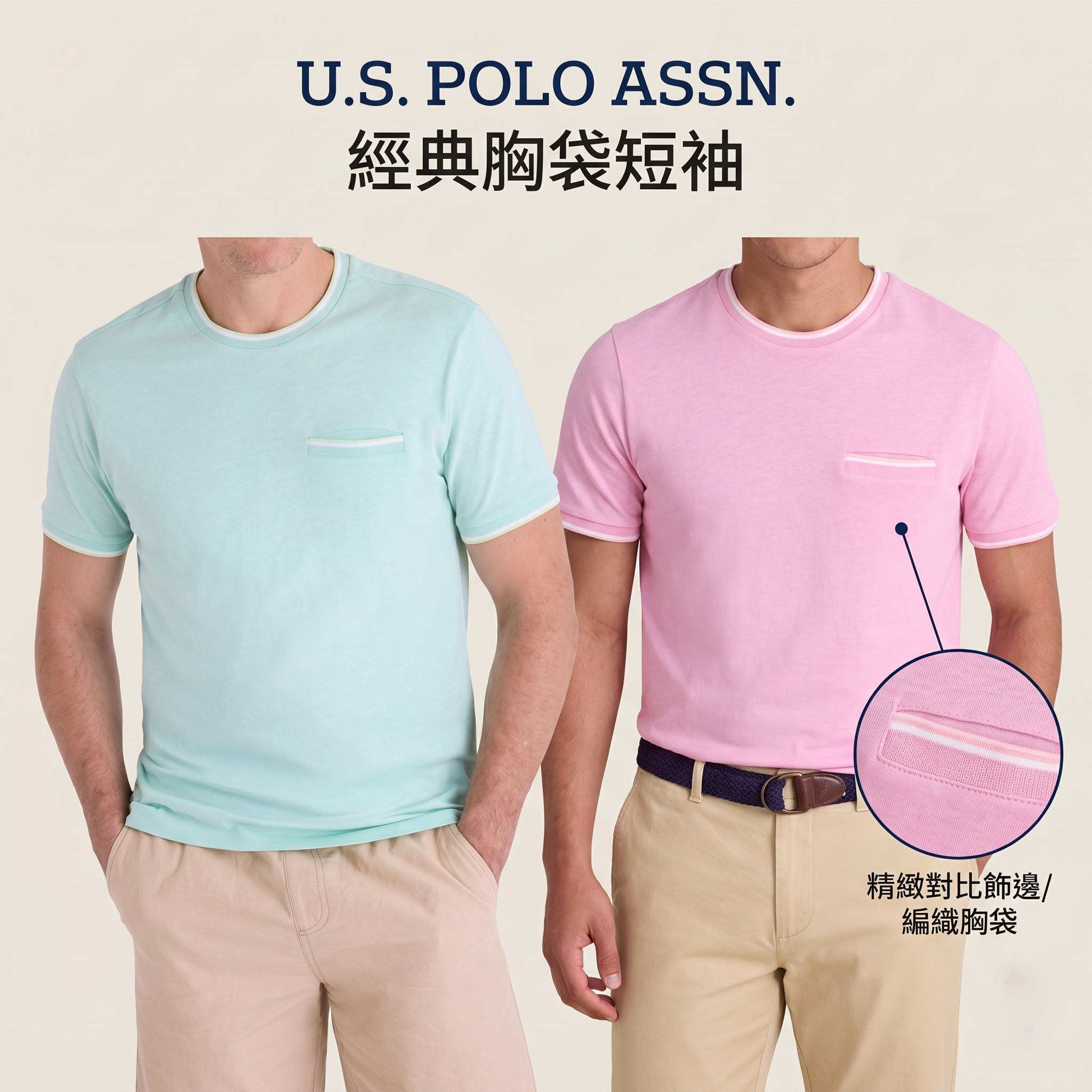【預購】U.S. POLO ASSN. H052306 胸袋短袖