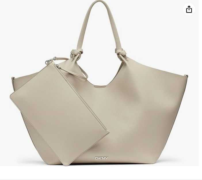 [S] DKNY LT TAUPE R42BAE48-LTE WOMEN'S PAULO MEDIUM TOTE BAG, 732465422454 (SD1915)