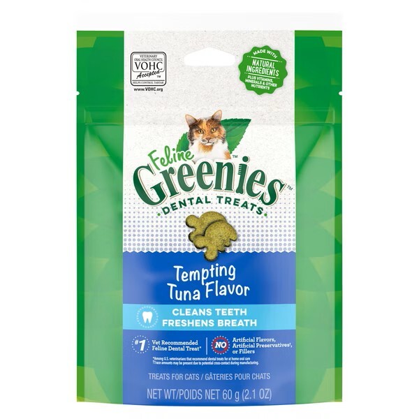 Greenies - Feline貓小食 極鮮醇鮪(吞拿魚味) 潔齒餅 [2.1OZ/ 60G]
