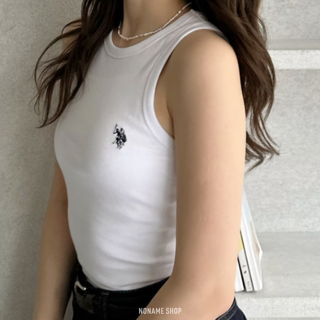 U.S. POLO ASSN. 經典LOGO 夏季 挖背 背心 三色 (女款)
