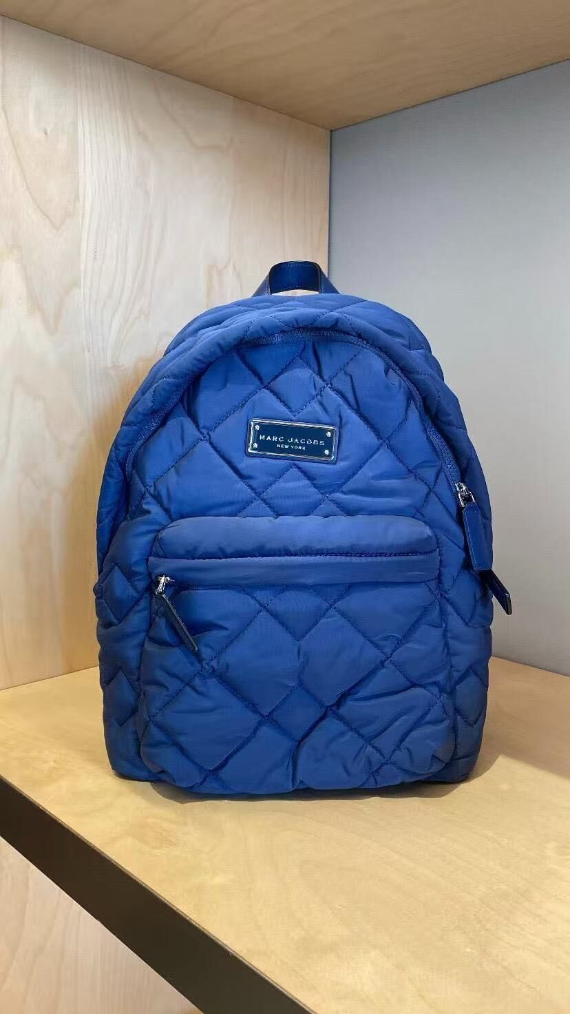 【預購】Marc Jacobs H0523105  藍色菱格紋尼龍背囊