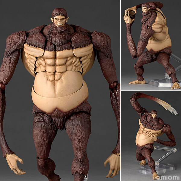 海洋堂 代理版 可動 Revoltech 山口式 進擊的巨人 獸之巨人