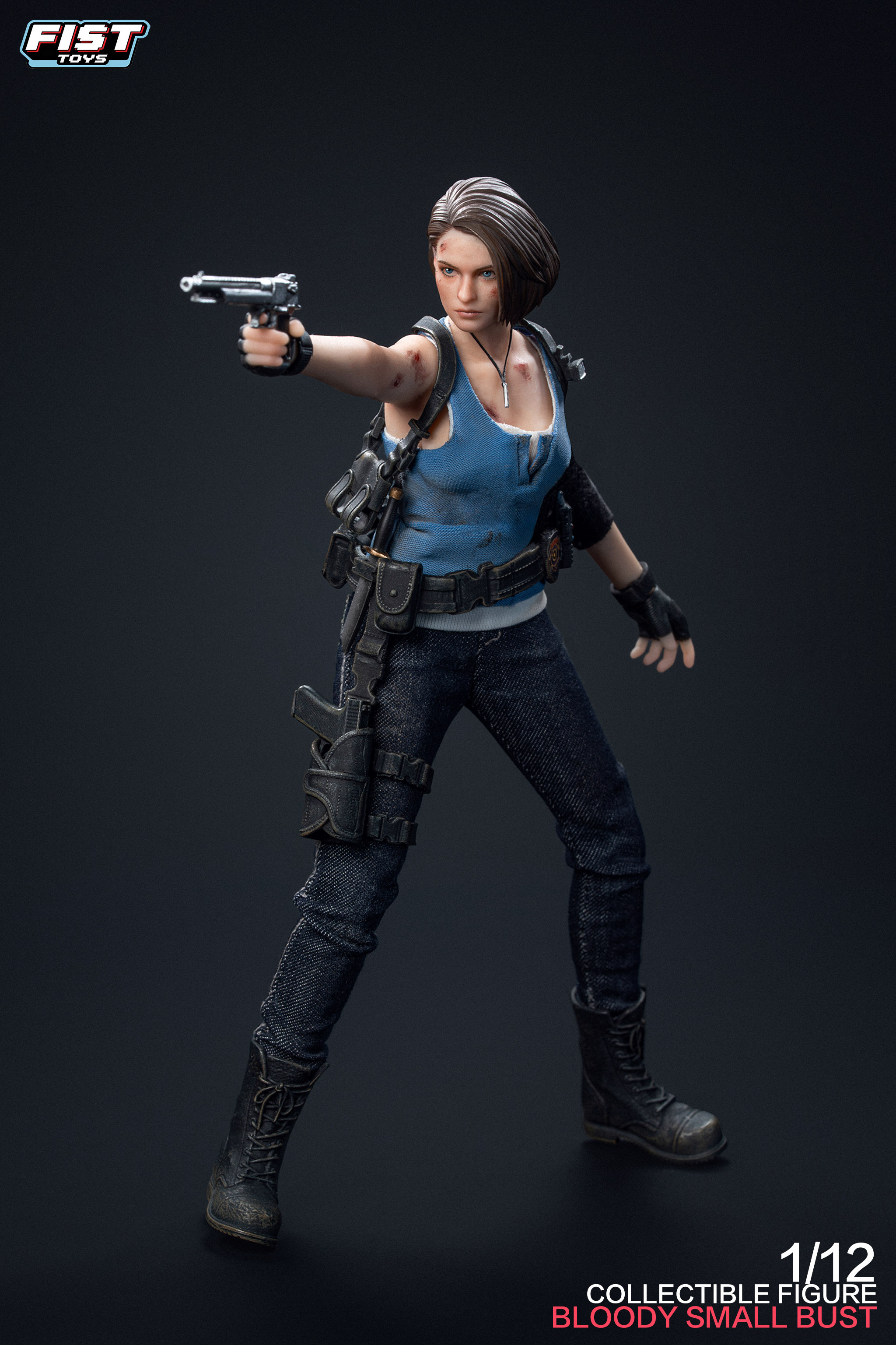 (預訂) Fist Toys FIST-002B 1/12 Doomsday Female Cop Battle 血跡版 Medium Breast Ver.