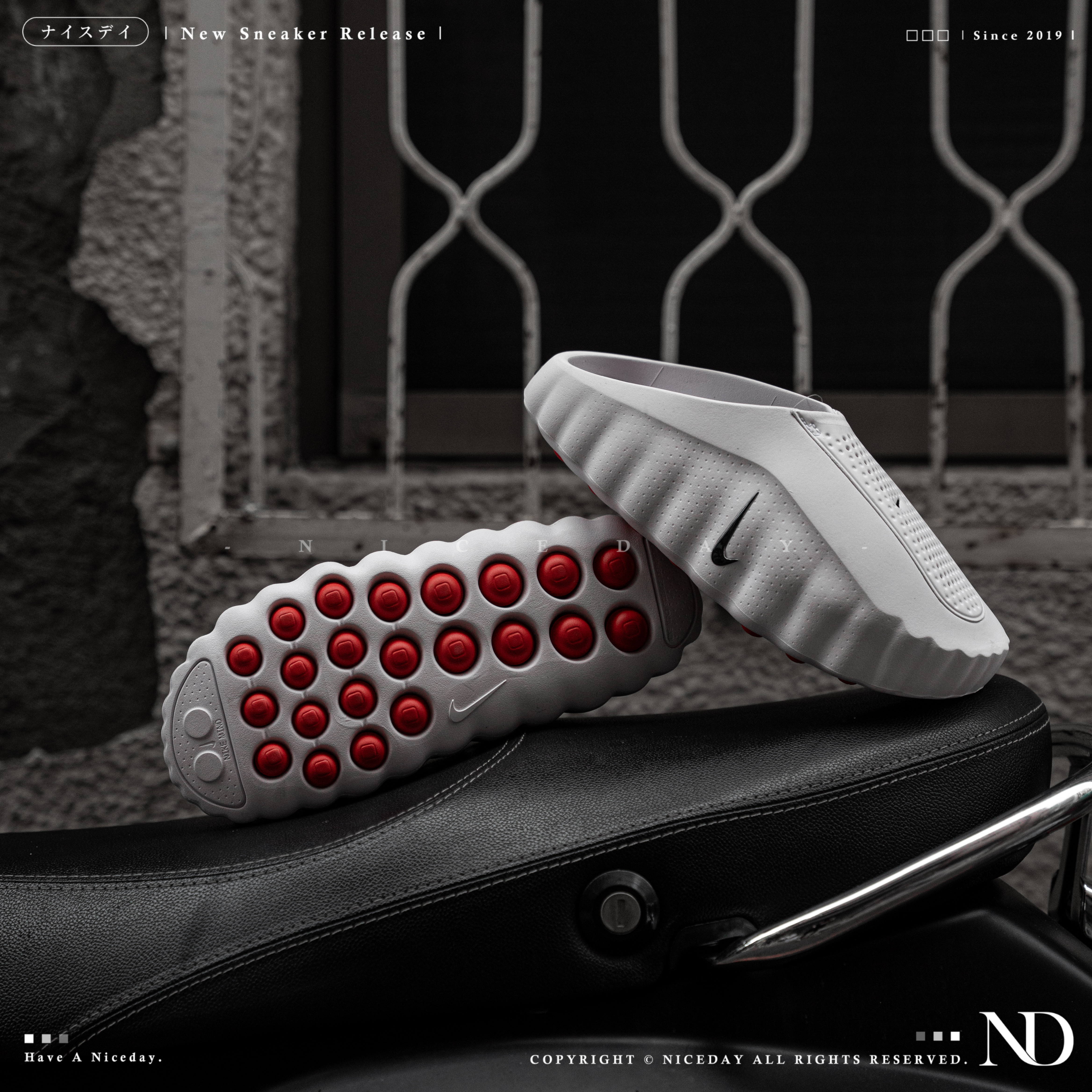 NICEDAY 代購 Nike Mind 001 Pregame Mule 白色 黑勾 拖鞋 HQ4307-101