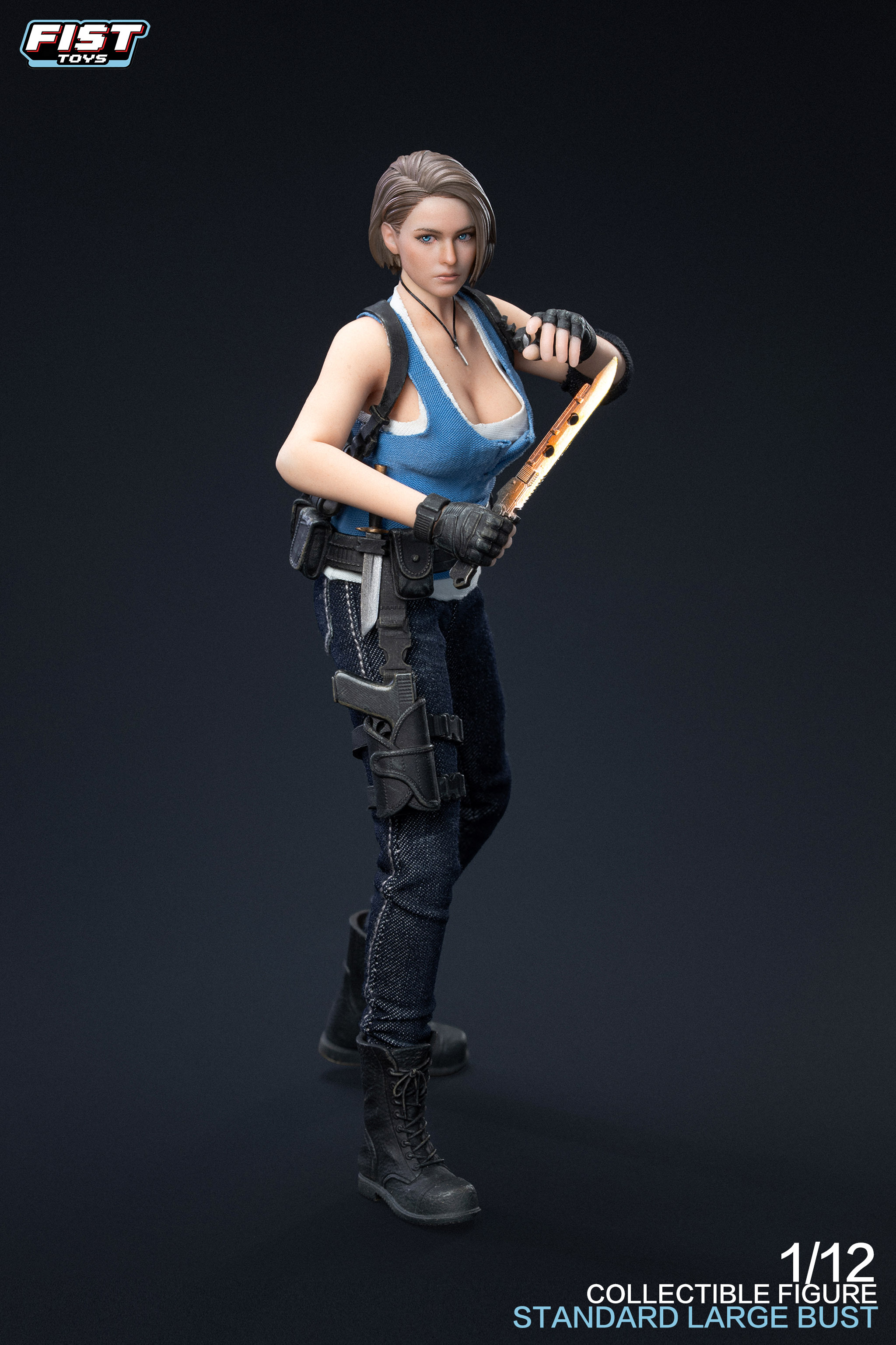 (預訂) Fist Toys FIST-002C 1/12 Doomsday Female Cop 標準版 Large Breast Ver