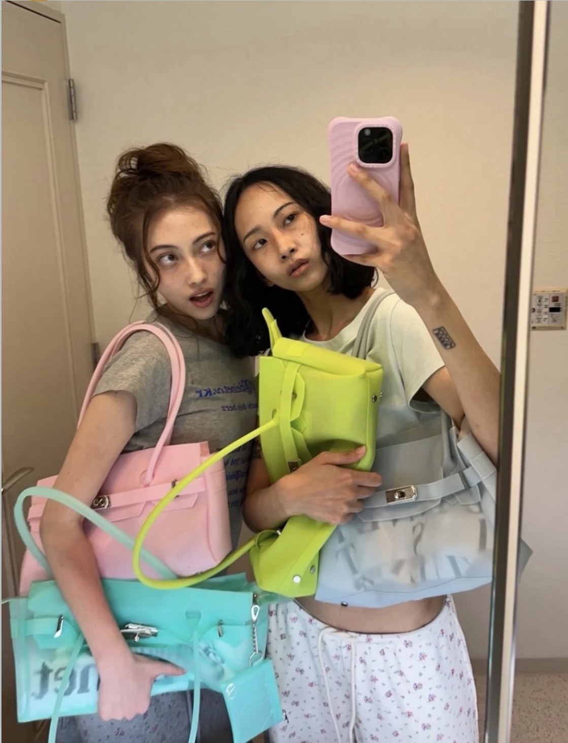 <夏日的JELLY JELLY💚💛>DEINET JELLY TWO-WAY BAG 8色