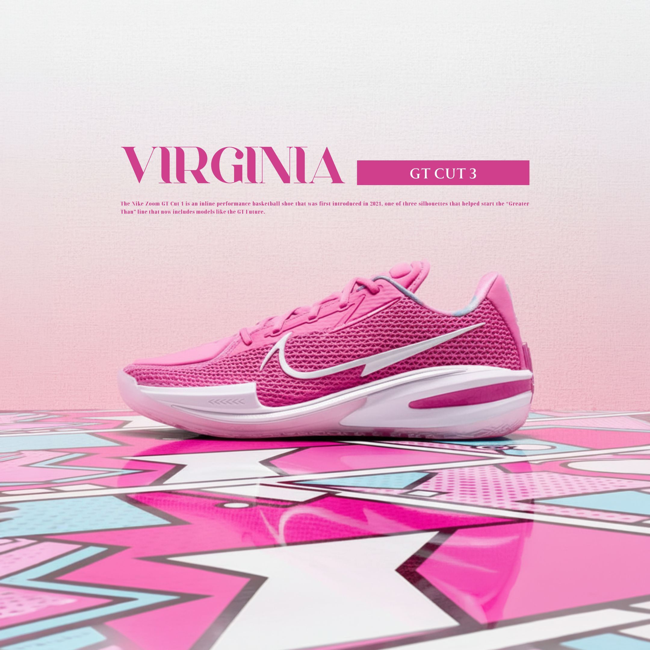 NICEDAY 代購 Nike Air Zoom GT Cut 1 乳癌 粉 白 運動鞋 實戰 CZ0176-600
