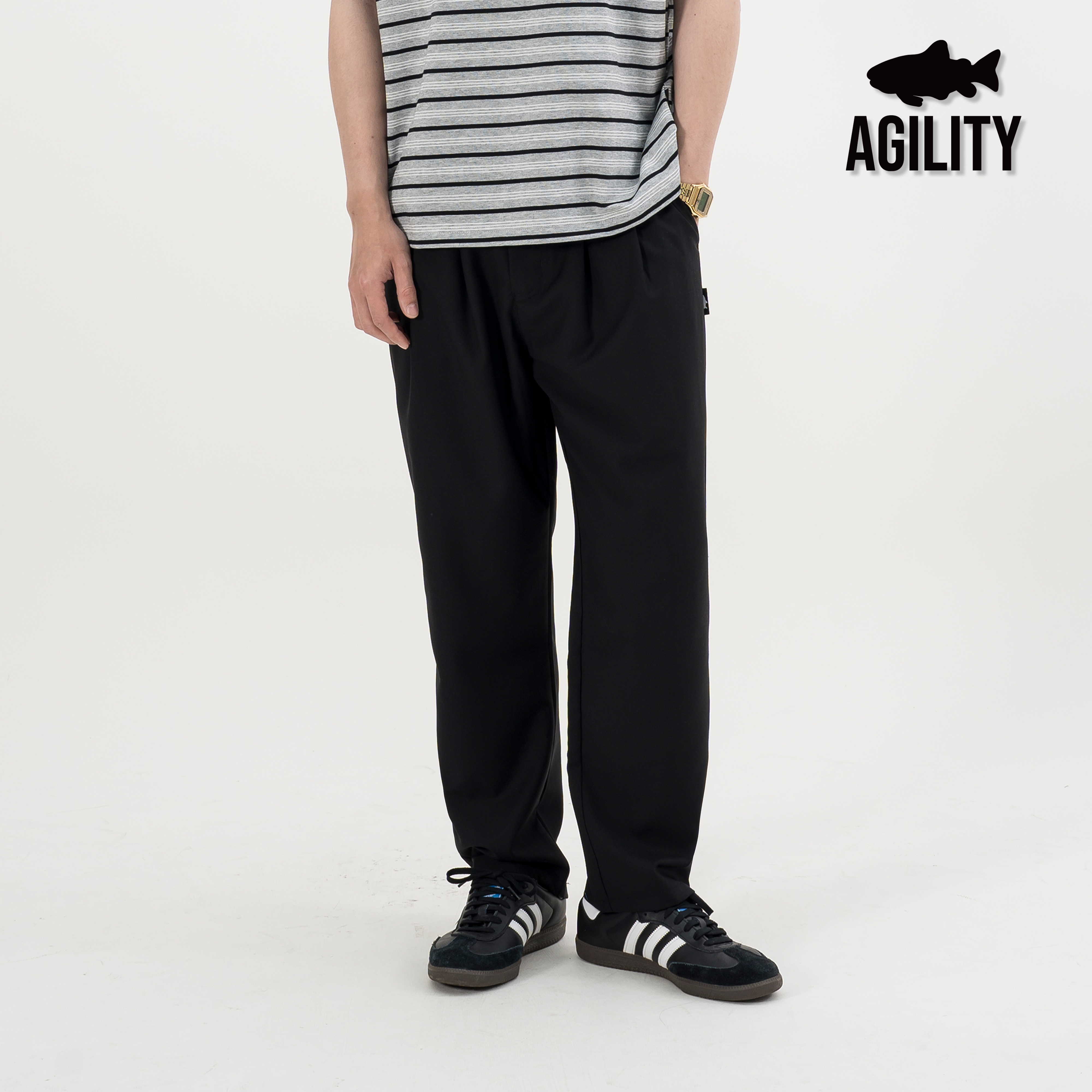 AGILITY Classic Pleated Pants 褶線 修身 西裝 九分長褲 [AC9]