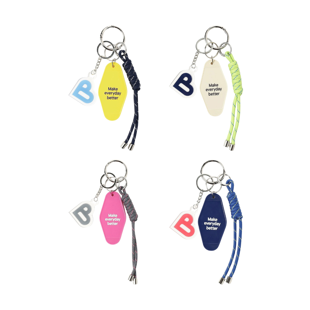 2026SS BEAMS B-HEART LOGO CHARM 三合一 掛繩 鑰匙圈 吊飾 現貨