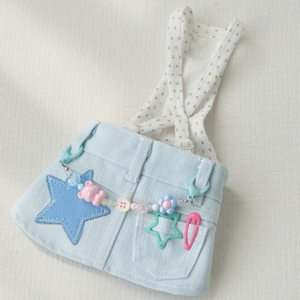 Candy Pop Overall Skirt｜糖果汽水吊帶裙 Soda Blue 蘇打藍 It’s