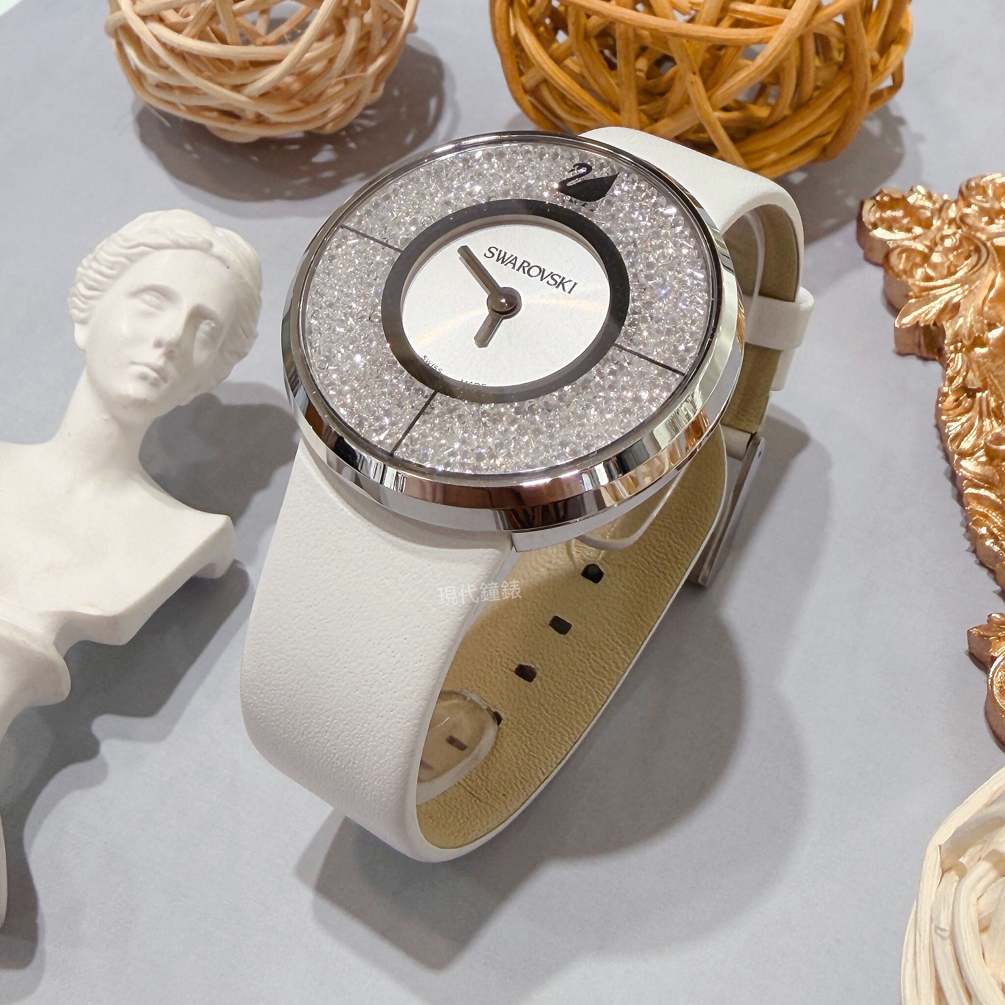 【SWAROVSKI施華洛世奇】施華洛世奇璀璨女腕錶1135989 39mm 現代鐘錶