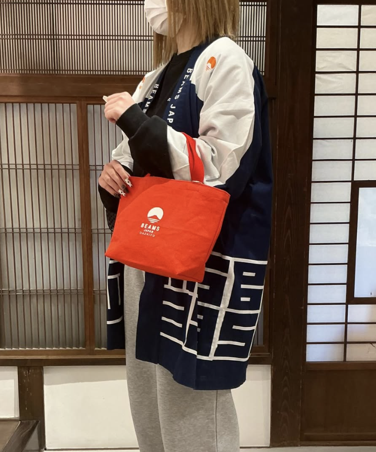 2026SS BEAMS JAPAN DAZAIFU 太宰府 富士山 限定 帆布袋 手提包 袋子 收納 可放水瓶 現貨 56610219819