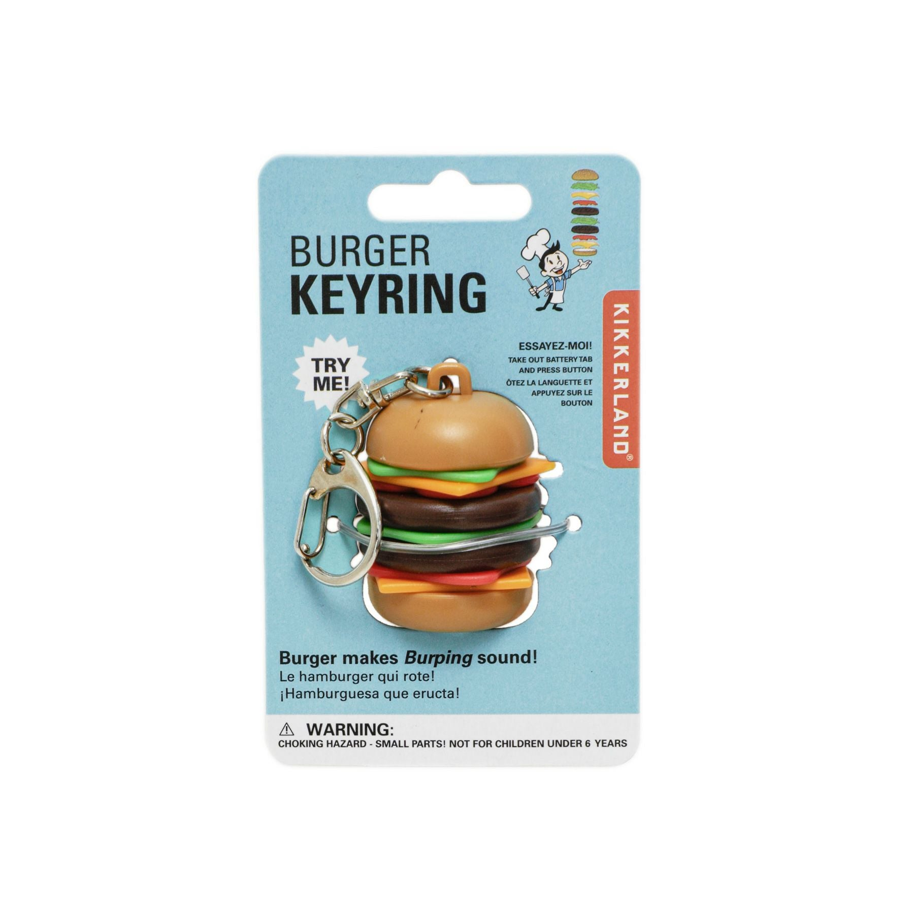 2026SS 知名文具品牌 HIGHTIDE Burger Keyring 漢堡 吊飾 鑰匙圈 現貨 HS8299