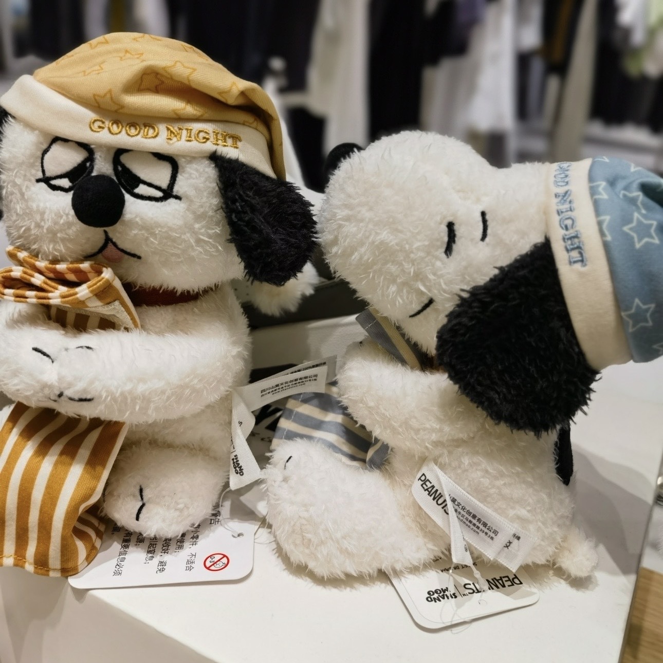 PEANUTS 史努比家族 好夢系列玩偶 睡帽 拿棉被 奧拉夫