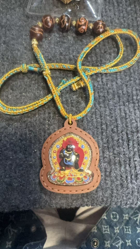 0523BR201-TIBET-BRCT-釋迦摩尼舍利子藏藥黑財神彩繪擦擦（B69）