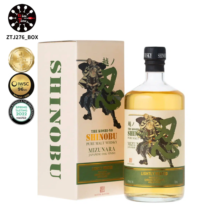 Koshi-No Shinobu Pure Malt Lightly Peated Mizunara Japanese Oak Finish 700ml