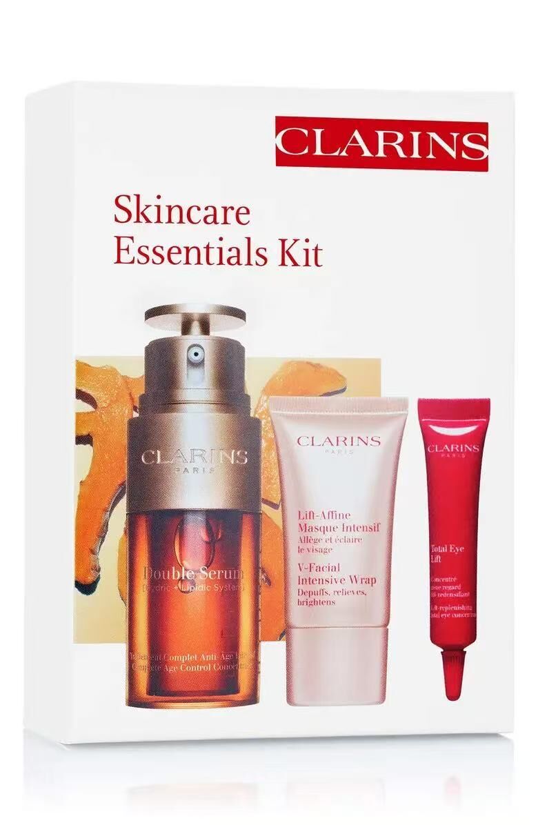 【預購】Clarins H0523208 黃金雙激萃緊緻 V 臉面膜套裝