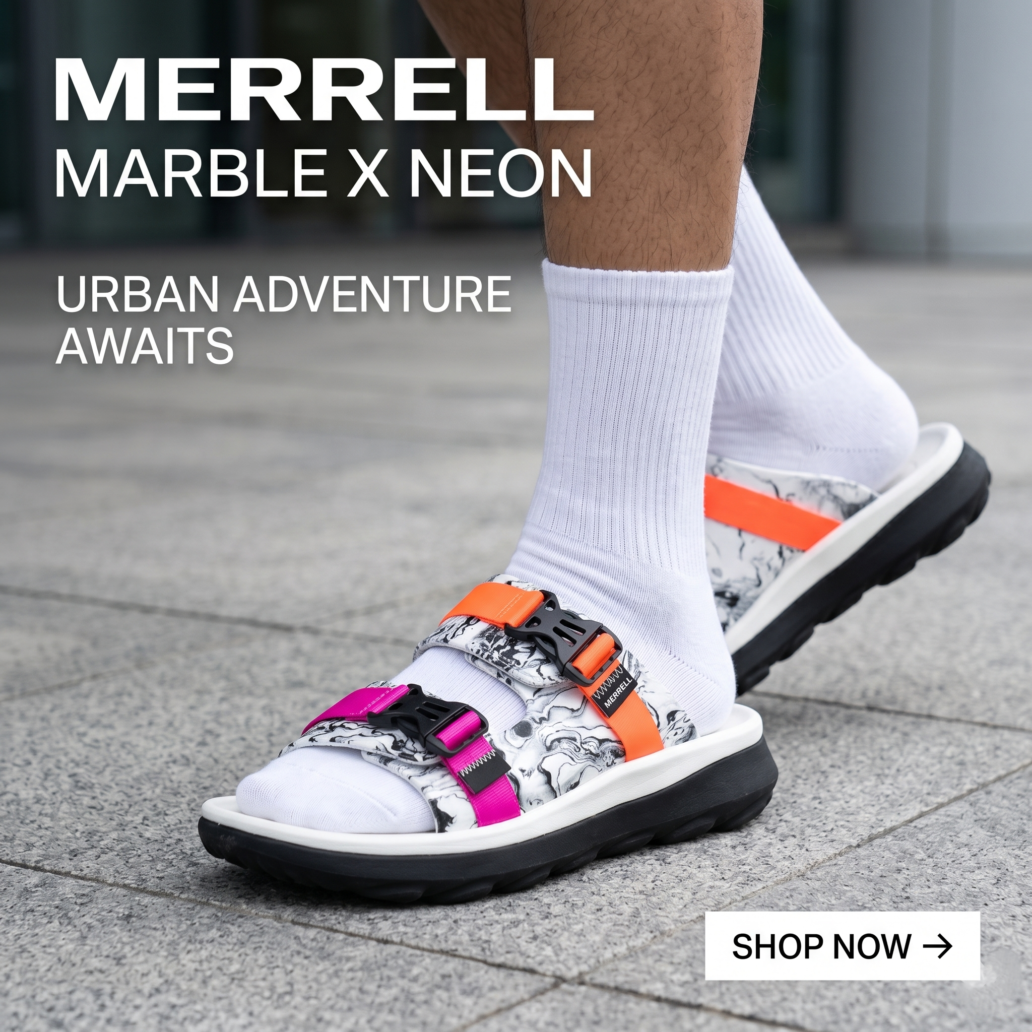 【預購】MERRELL H052364 男裝舒適休閒涼鞋