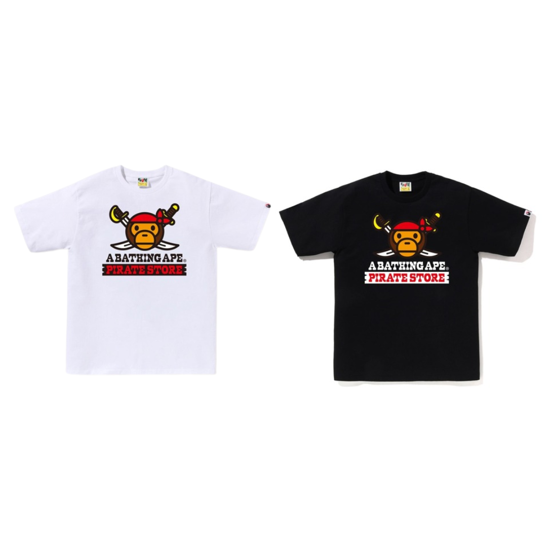 2026SS A BATHING APE BAPE BABY MILO PIRATE TEE 海盜店 限定 短T 現貨 4M22110006