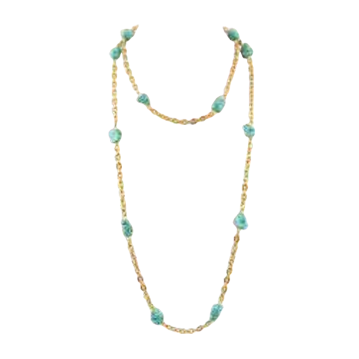 1MY0524-077 [MAYOL] Carebbean Blue Necklaces #N22 (EU)